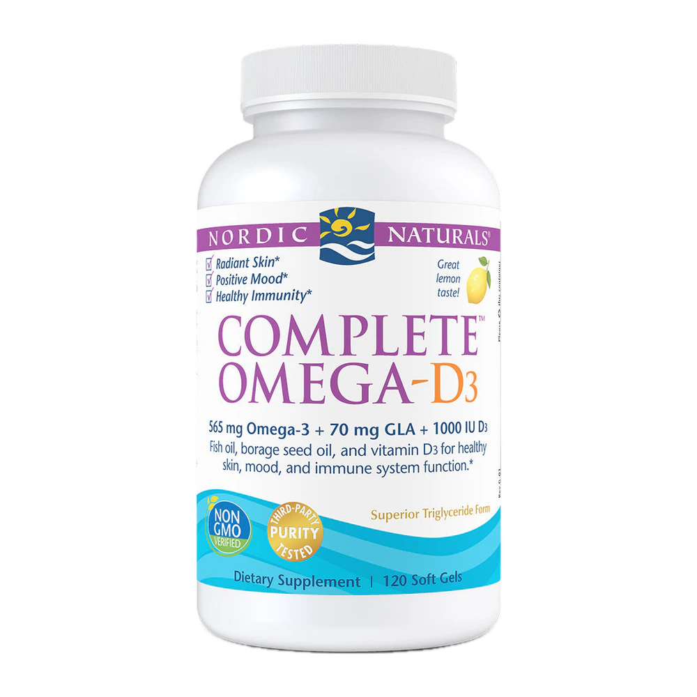 Nordic Naturals - Complete Omega-D Lemon - 120 Count