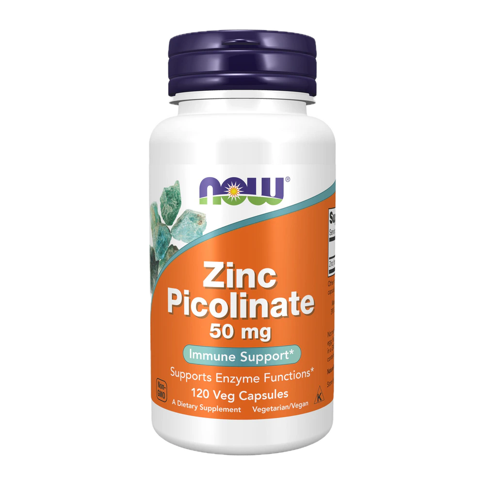 Now - Zinc Picolinate 50mg - 120 Capsules