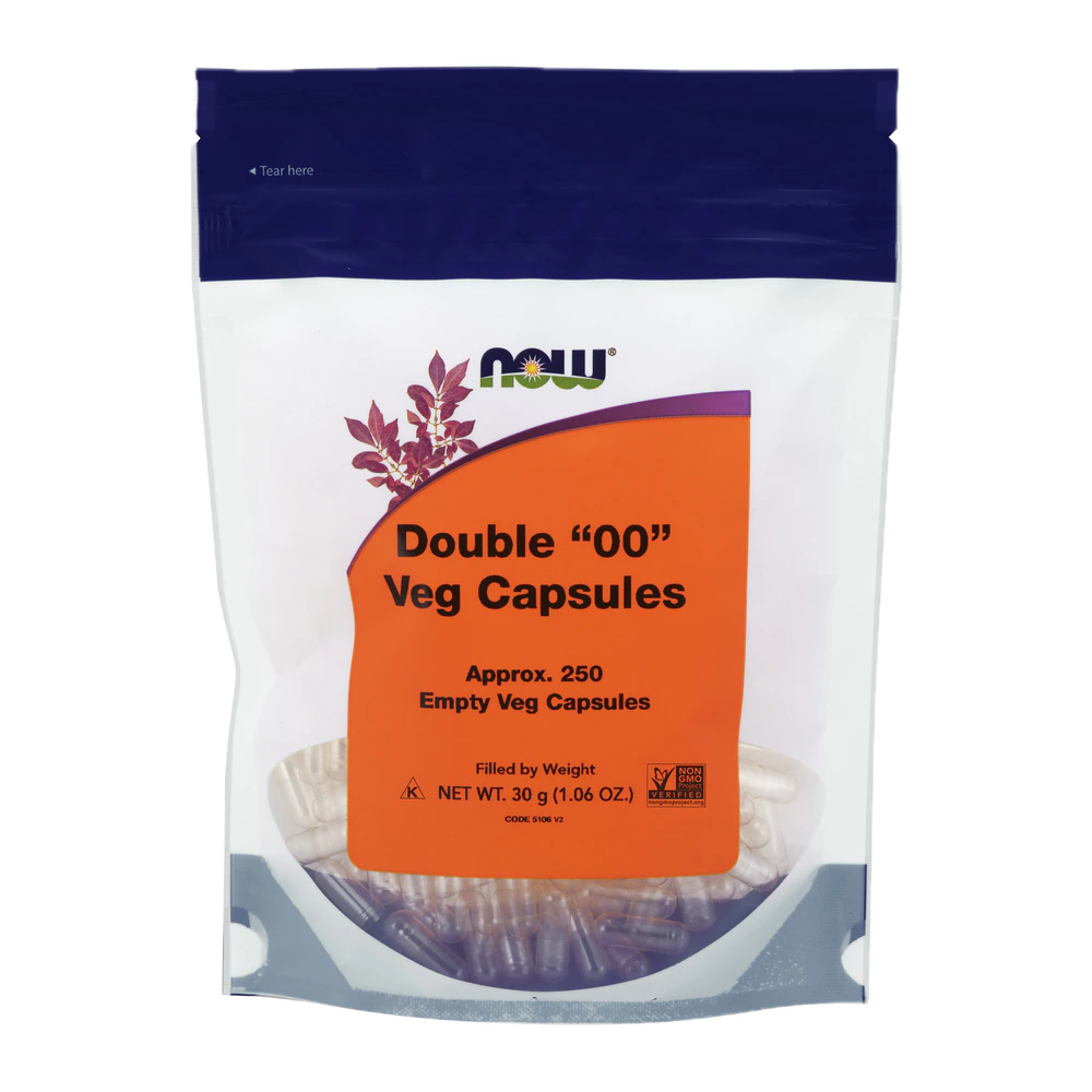 Now - Double "00" Veg Capsules - 250 Capsules