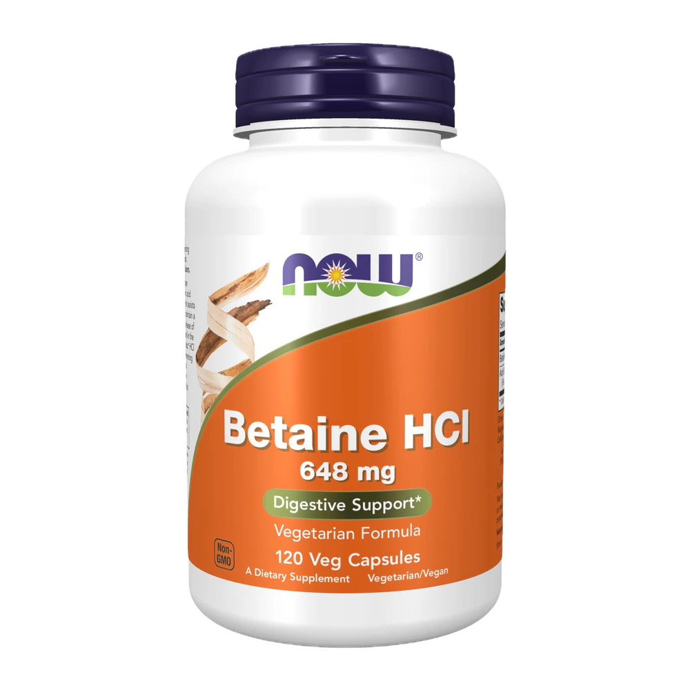 Now - Betaine Hcl - 120 Capsules