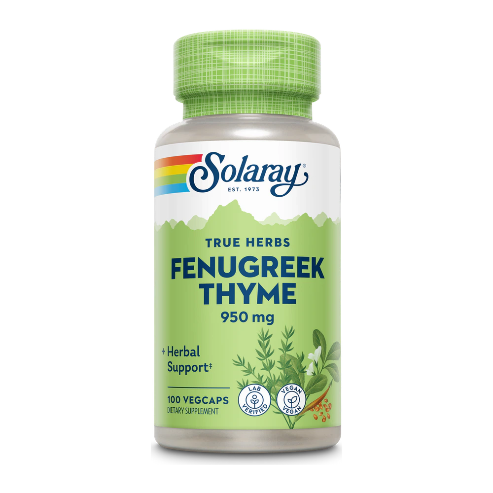 Solaray - Fenugreek Thyme - 100 Capsules