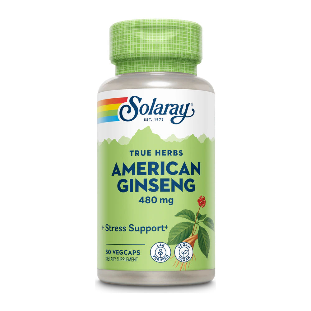 Solaray - American Ginseng Root - 50 Veg Capsules