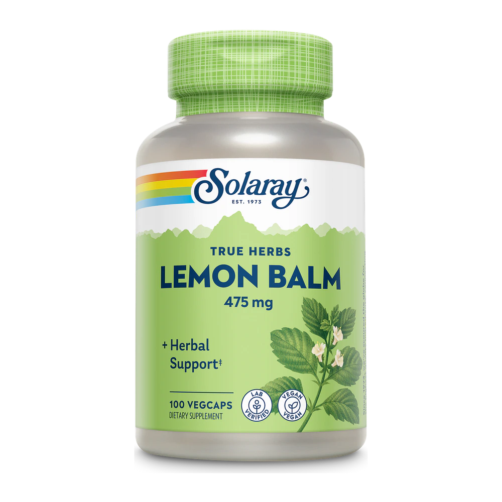 Solaray - Lemon Balm - 100 Capsules