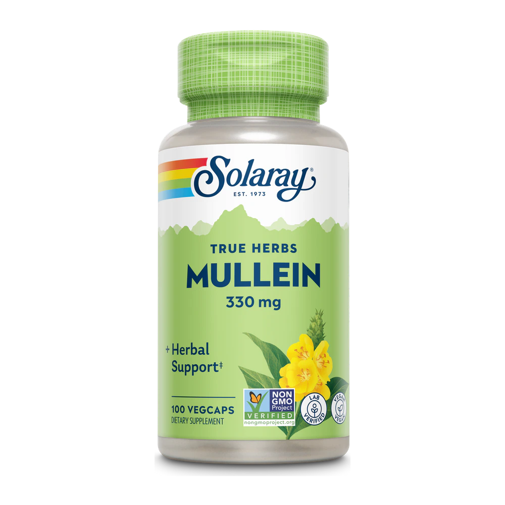 Solaray - Mullein Leaves - 100 Capsules