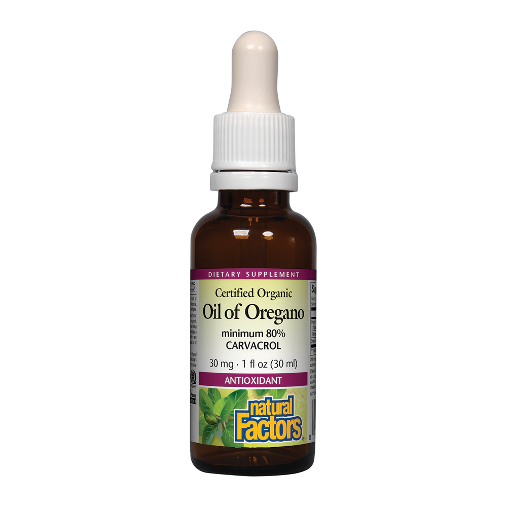 Natural Factors - Oil Of Oregano 80% Carvacrol - 1 oz