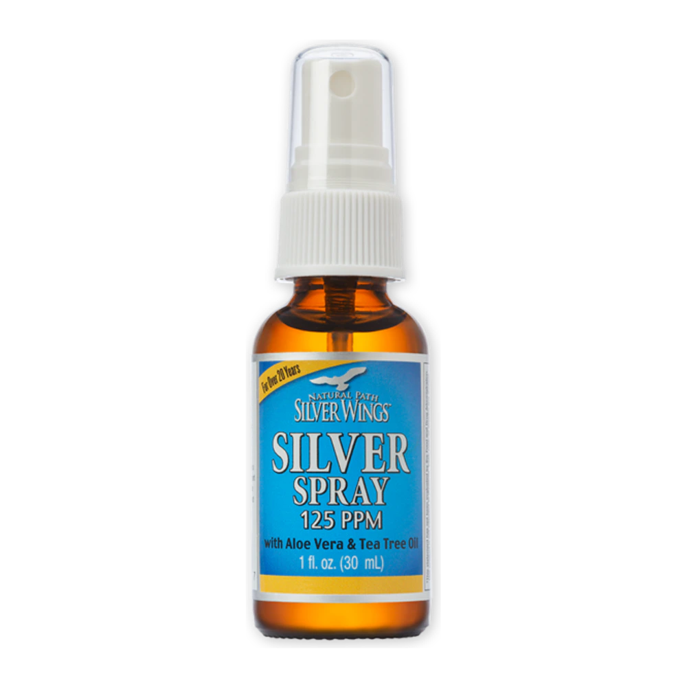 Natural Path Silver Wings - Silver Aloe Tea Tree Spray - 1 oz