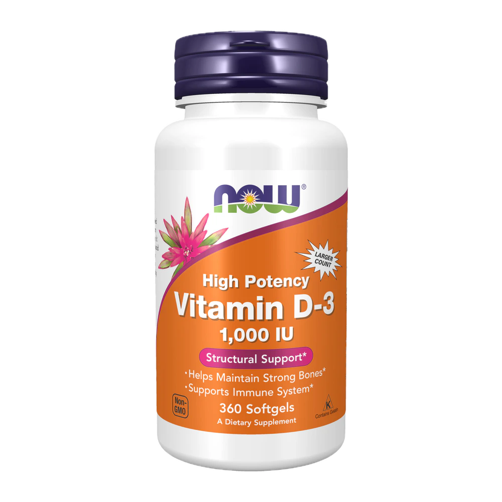 Now - Vit D 3 1000 IU - 360 Softgels