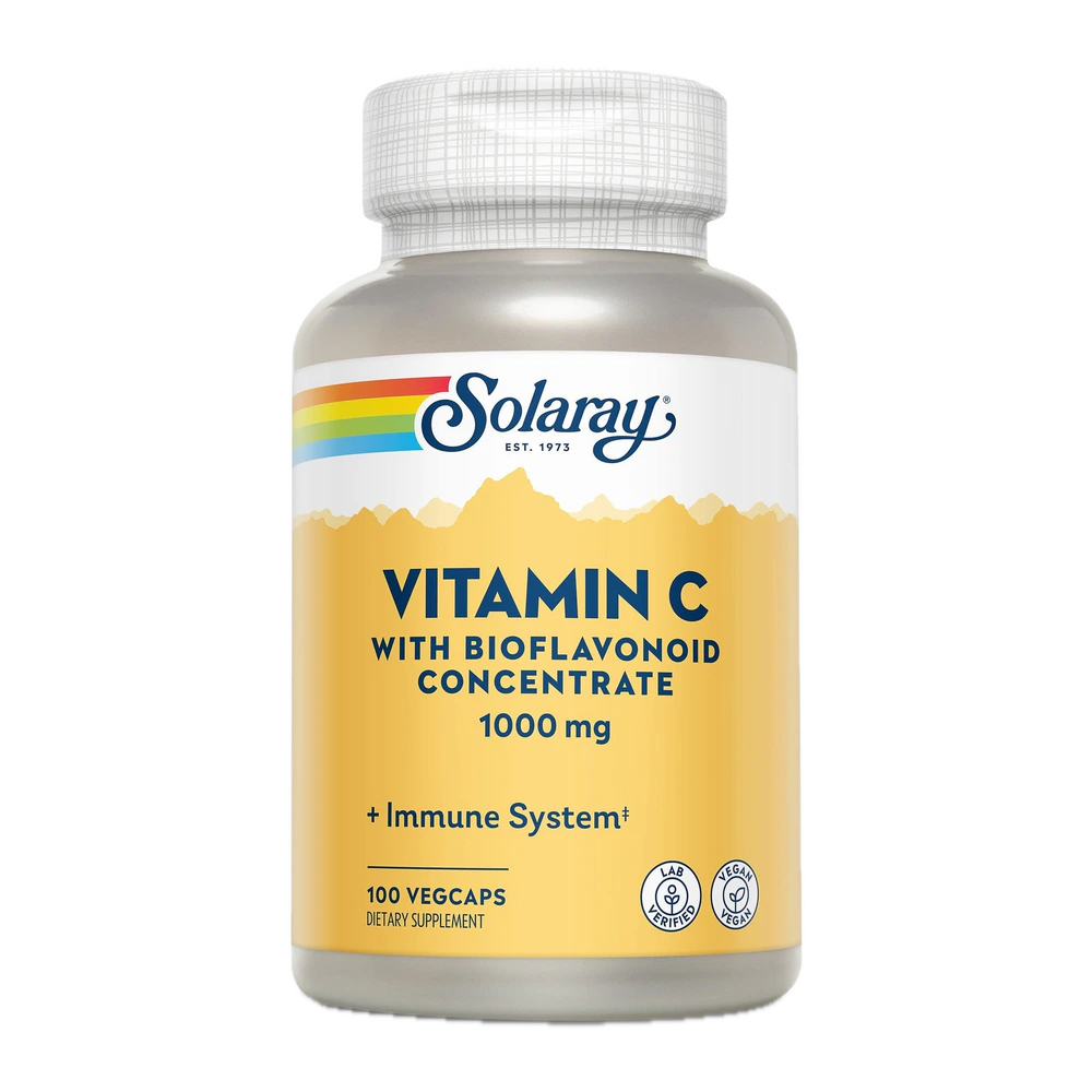 Solaray - Vitamin C With Bioflavonoid Concentrate 1000 mg - 100 Capsules