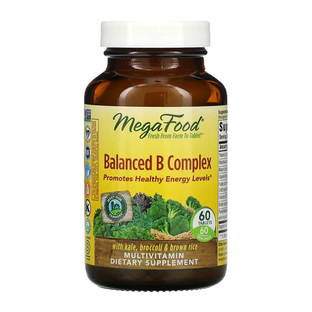 Megafood - Balanced B Complex - 30 Tablets