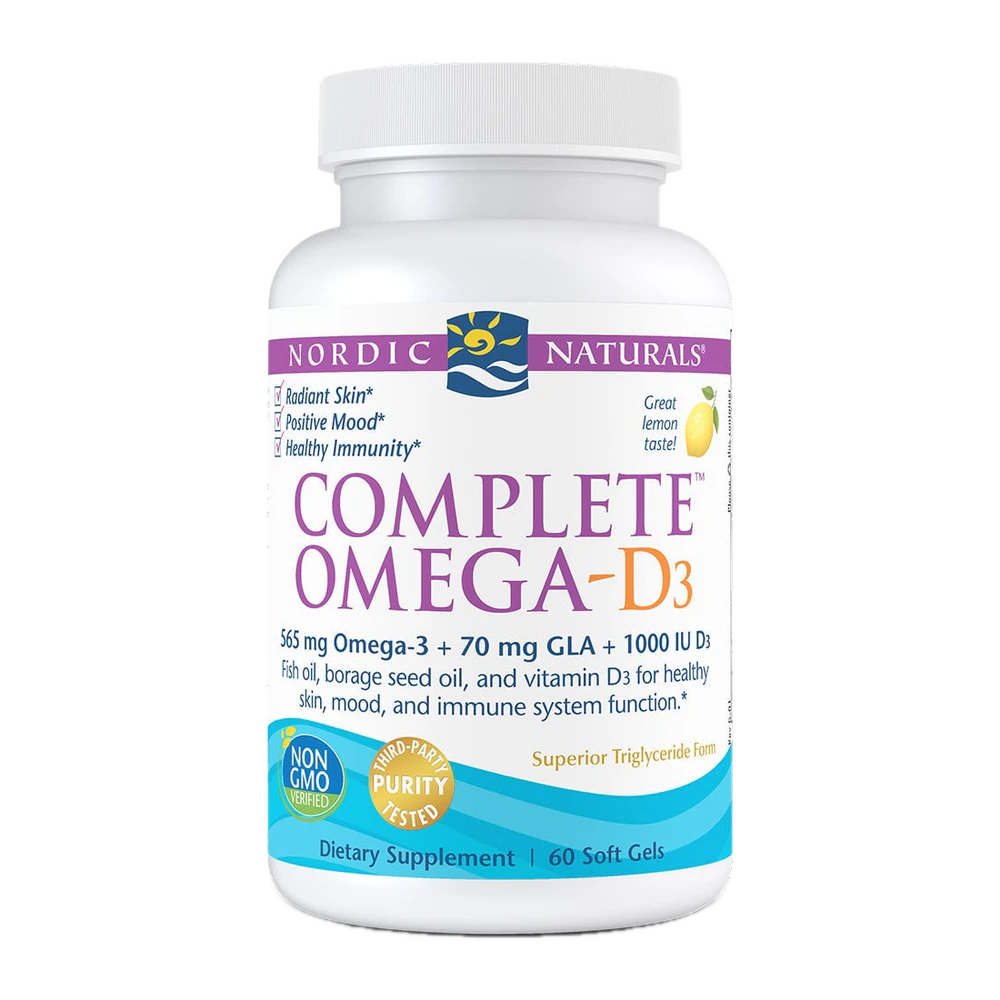 Nordic Naturals - Complete Omega-D Lemon - 60 count