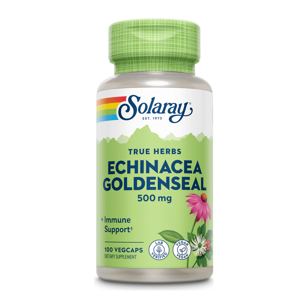 Solaray - Echinacea Goldenseal - 100 Capsules