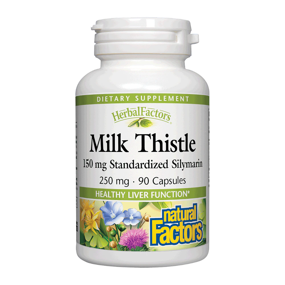 Natural Factors - Milk Thistle 250 mg 80% Silymarin - 90 Capsules