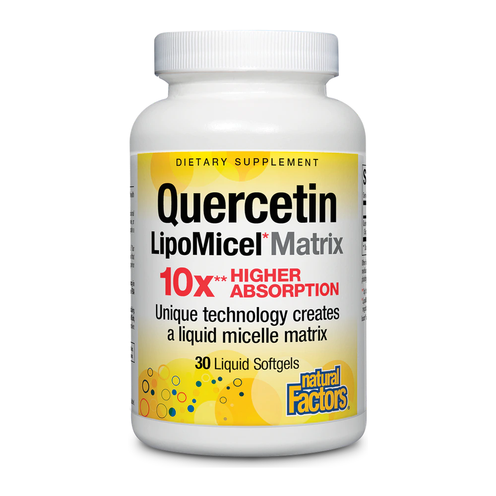 Natural Factors - Quercetin Lipomicel Matrix - 30 Softgels