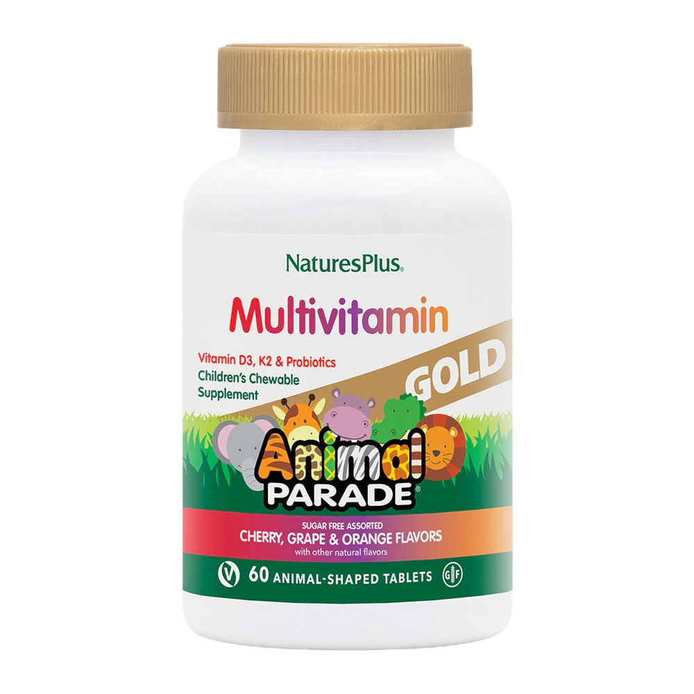 Natures Plus - Animal Parade Gold Assorted Chewable - 60 count