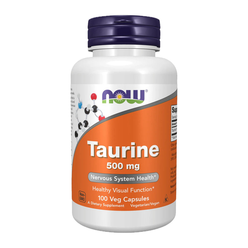 Now - Taurine 500mg - 100 Capsules