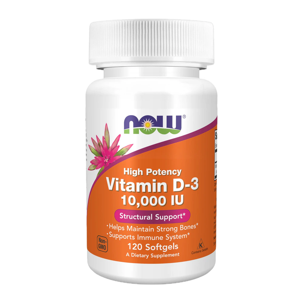 Now - Vit D 3 10000 IU - 120 Softgels