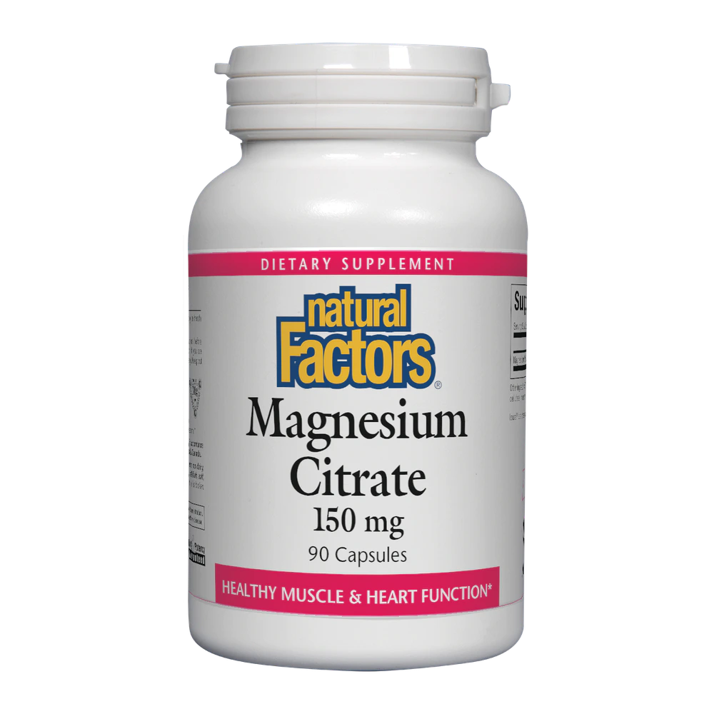 Natural Factors - Magnesium Citrate 150 mg - 90 Capsules