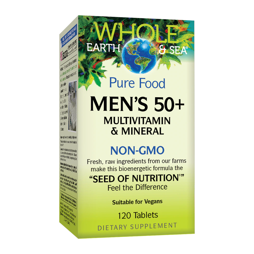 Natural Factors - Whole Earth and Sea Mens 50 + - 120 Tablets