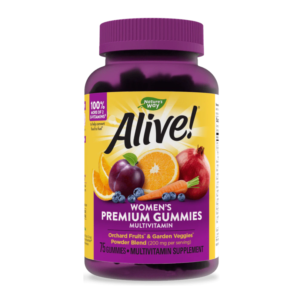 Natures Way - Alive - Women's Energy Gummy Multi-Vitamins - 75 Chewables