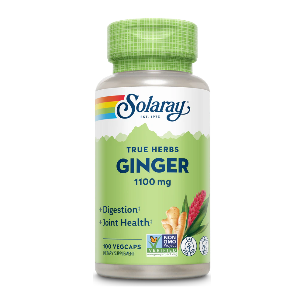 Solaray - Ginger Root - 100 Capsules