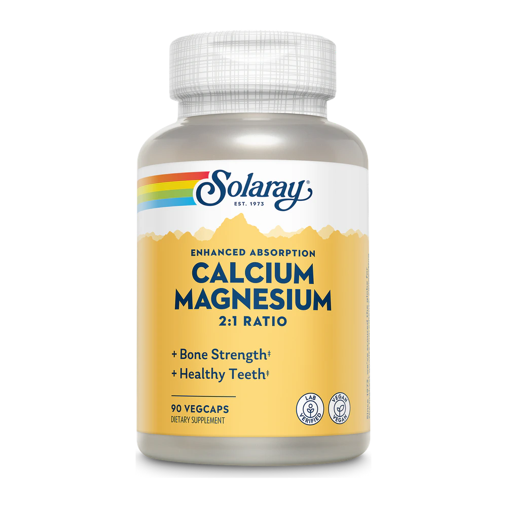 Solaray - Cal Mag with Amino Acid Chelate - 90 count