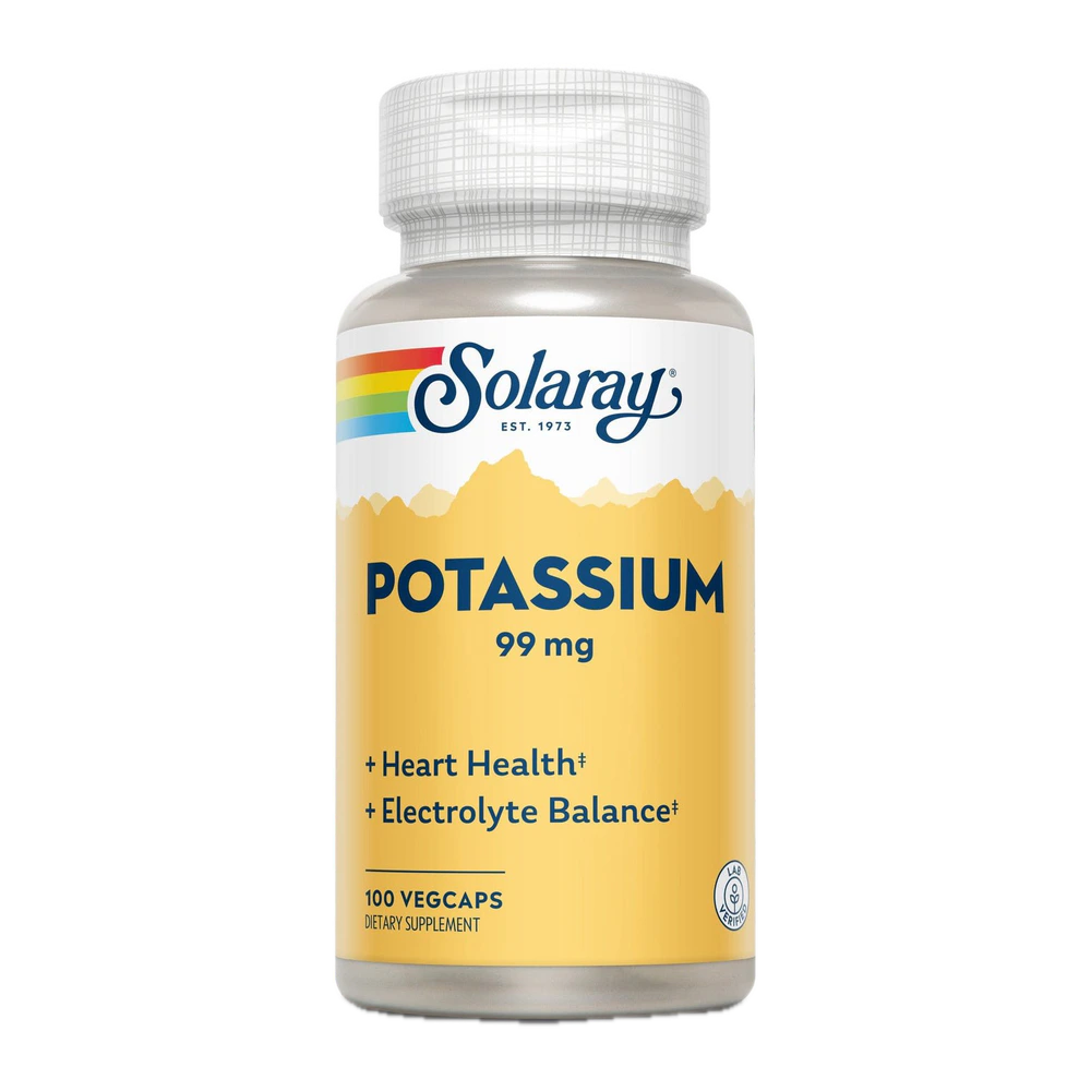 Solaray - Potassium Dietary Supplement 99 mg - 100 Capsules