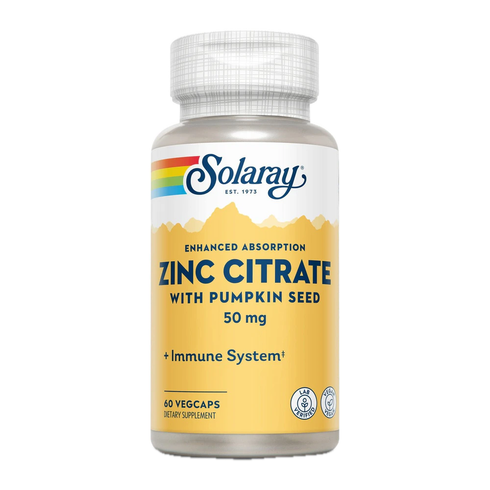 Solaray - Bio Citrate Zinc - 60 count