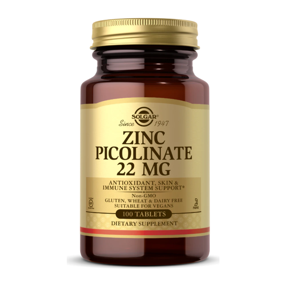 Solgar - Zinc Picolinate 22 mg - 100 Tablets