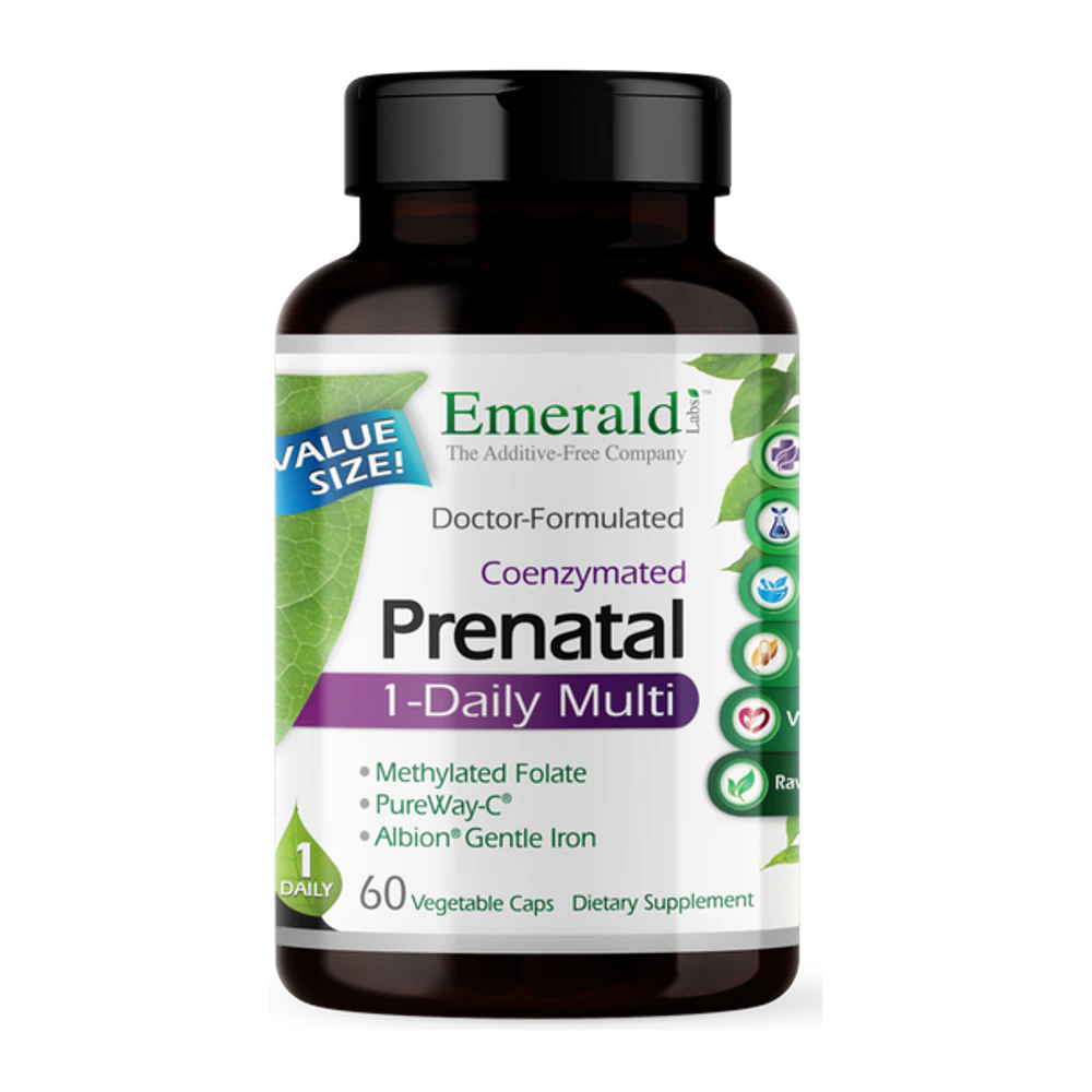 Emerald Labs - Prenatal 1 Daily Multi - 60 Veg Capsules