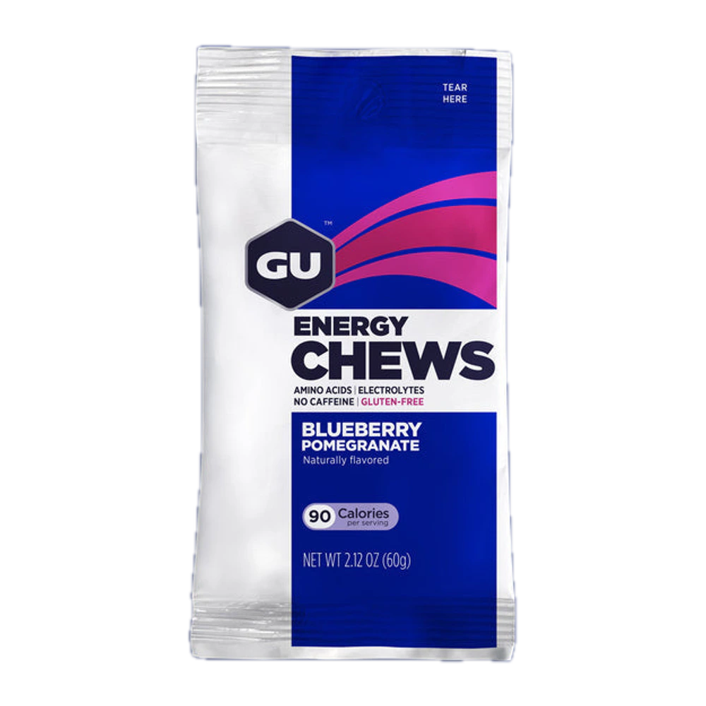 Gu - Box of Blueberry Pom Energy Chews - 12 Pack