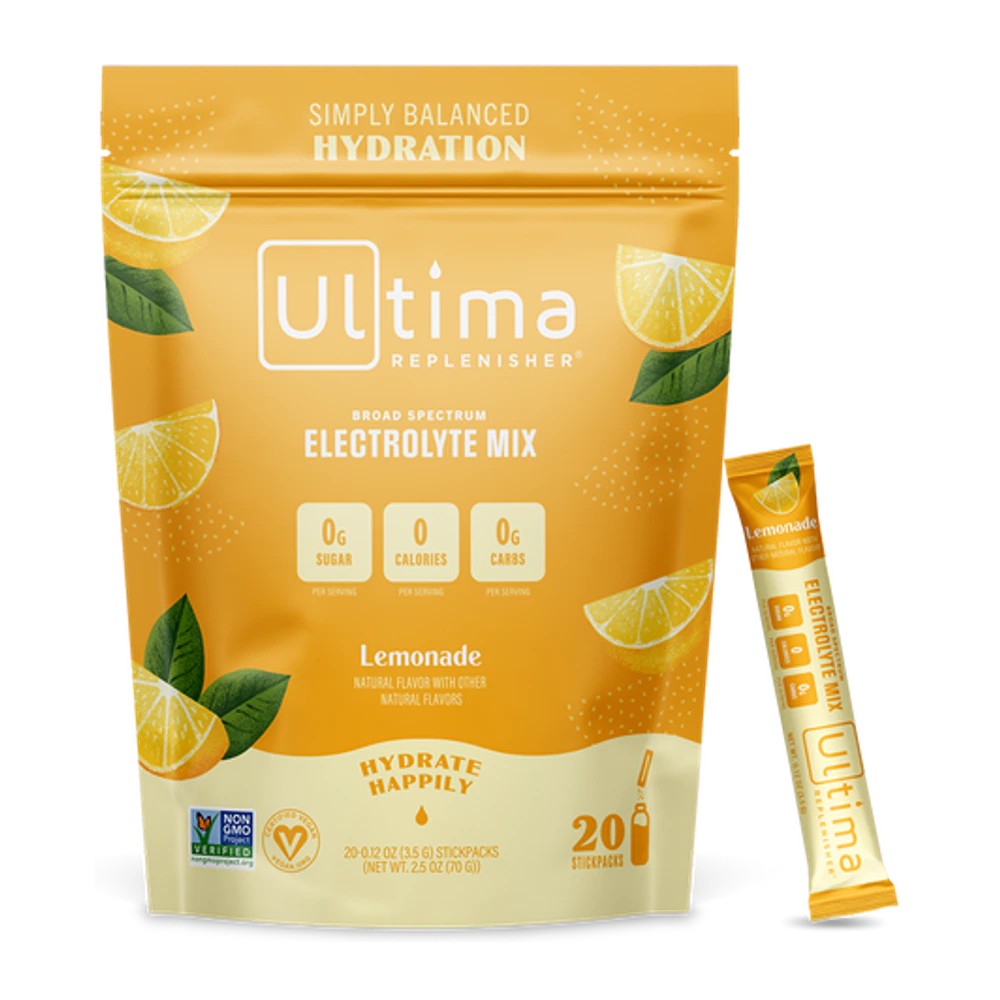 Ultima - Box of Lemonade Electrolyte Powder - 20 Sticks