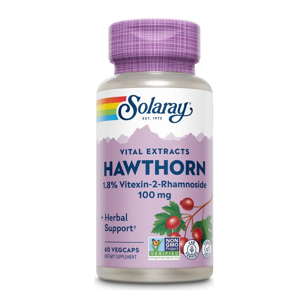 Solaray - Hawthorne Extract 100 mg - 60 Capsules