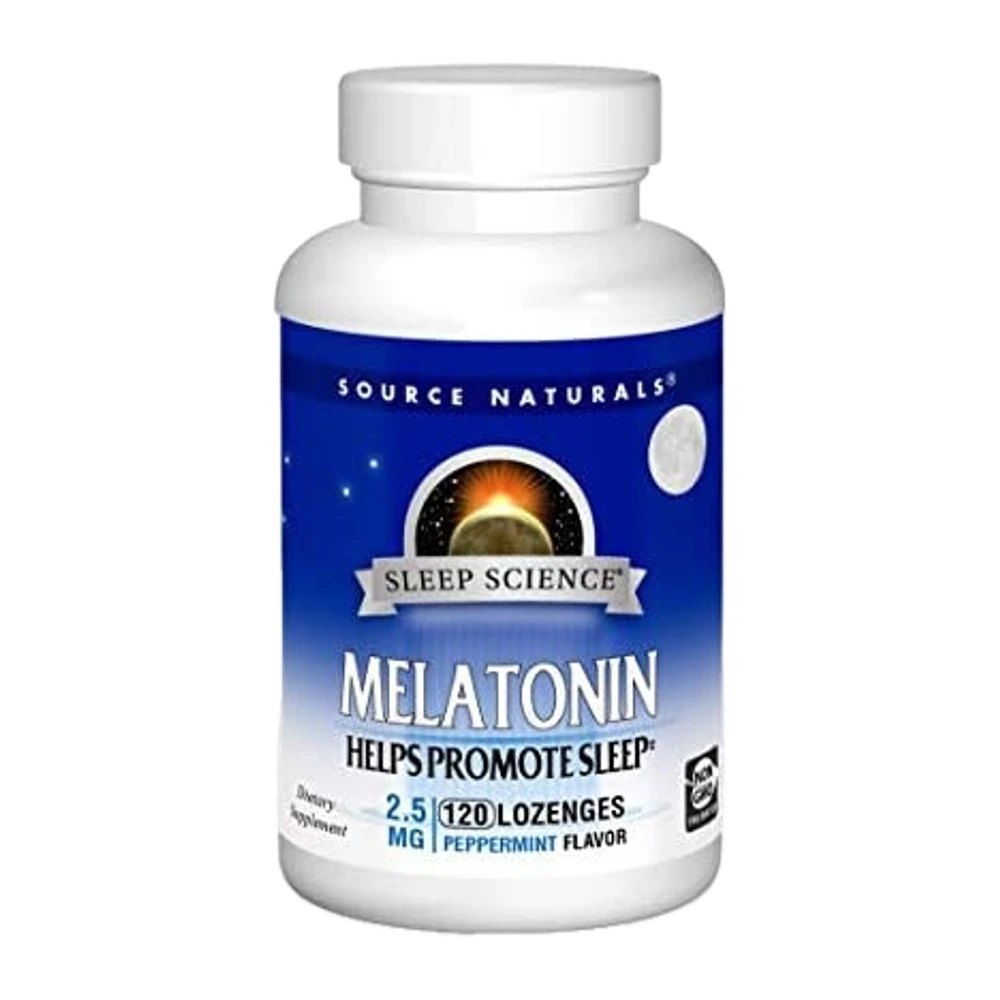 Source Naturals - Melatonin 2.5mg Pmint - 120 Lozenges