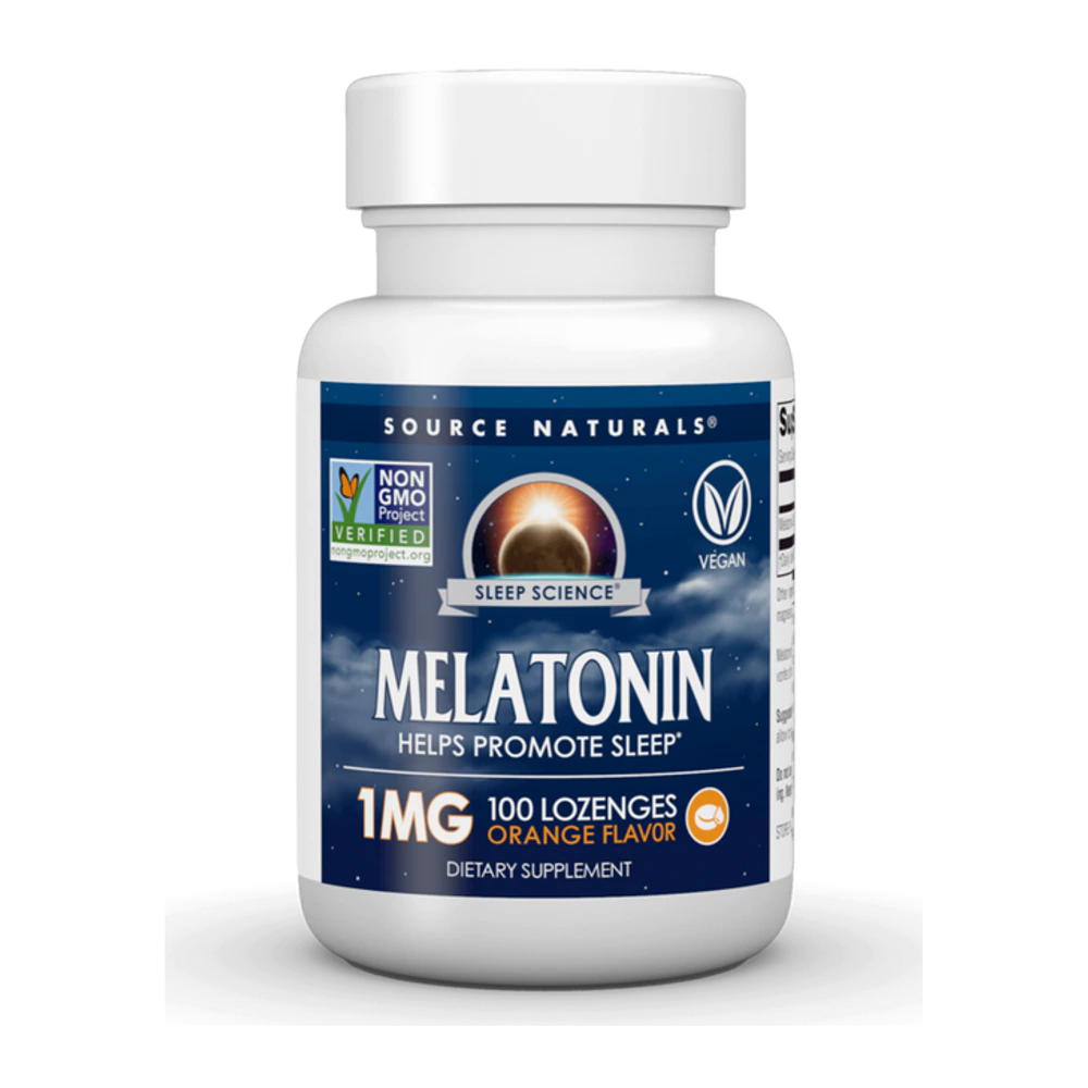 Source Naturals - Melatonin 1mg Orange - 100 Lozenges