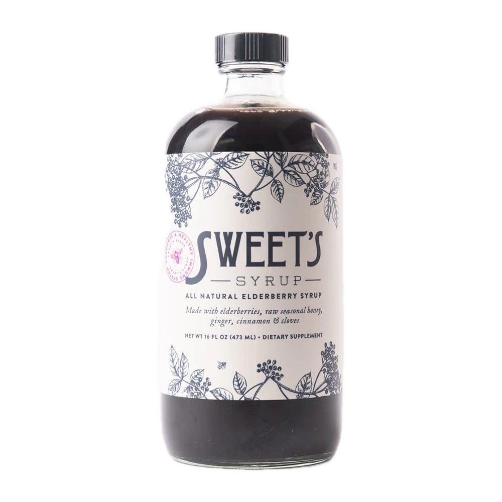 Sweets Elderberry - Syrup with Honey - 16 oz