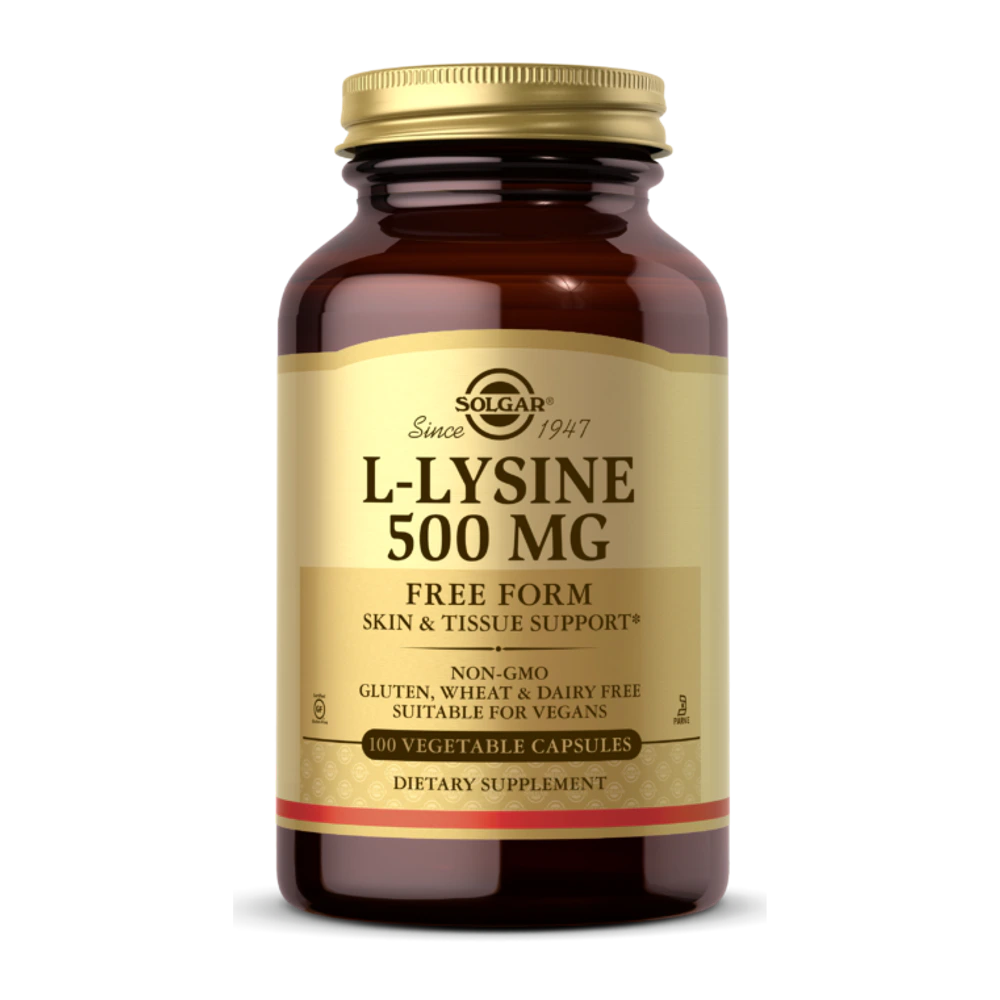 Solgar - L-Lysine 500 mg - 100 Capsules