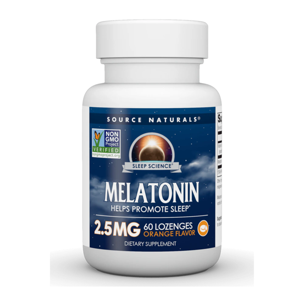 Source Naturals - Melatonin 2.5mg Orange - 60 Lozenges