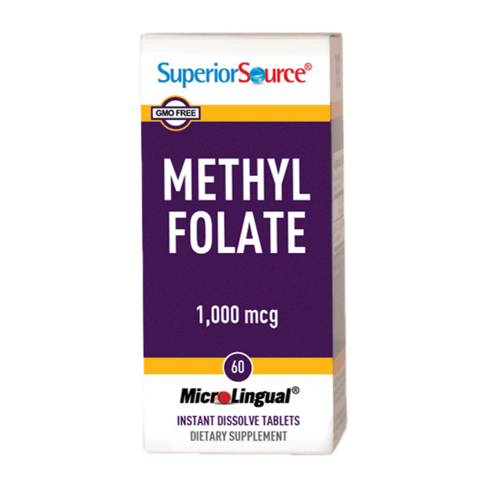 Superior Source - Methyl Folate 1000 mcg - 60 Tablets