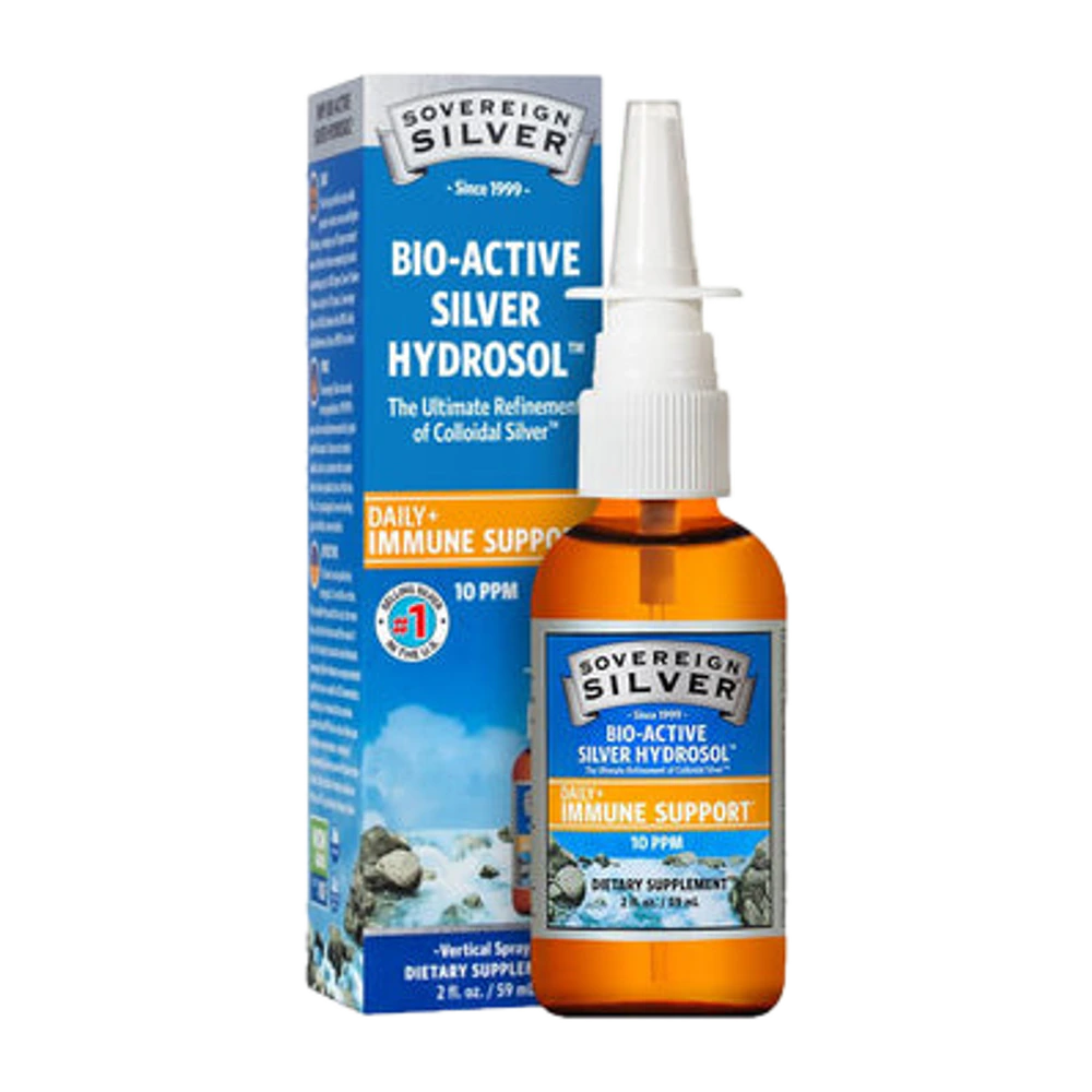 Sovereign Silver - Bio-Active Silver Hydrosol Sinus Relief Vertical Spray - 2 oz spray