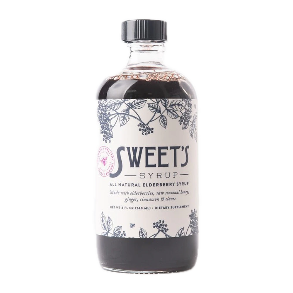Sweets Elderberry - Syrup with Honey - 8 oz