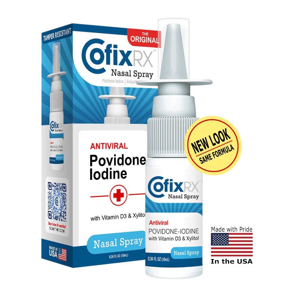 CofixRX - Povidone Iodine Nasal Cleanse Spray - 10 mL
