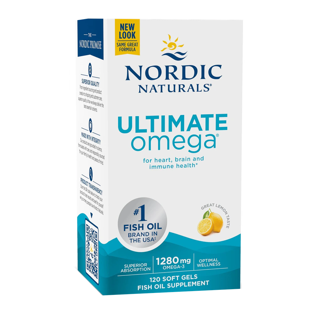 Nordic Naturals - Ultimate Omega Lemon 1280 mg - 120 Count