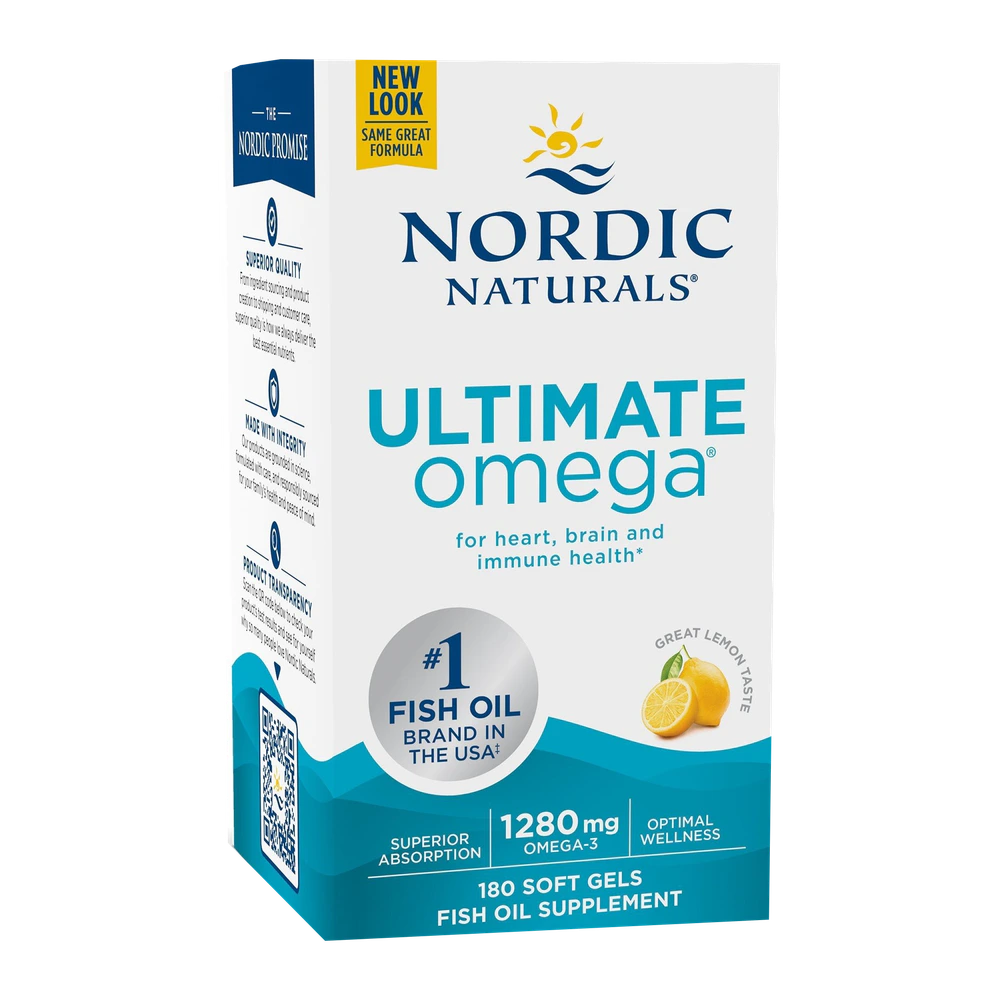Nordic Naturals - Ultimate Omega Lemon 1280 mg - 180 count