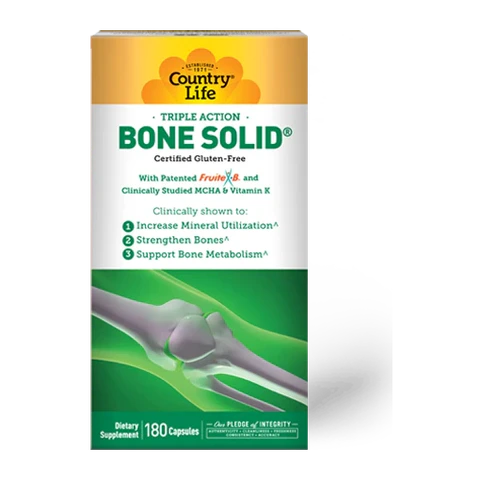 Country Life - Bone Solid - 180 Veg Capsules