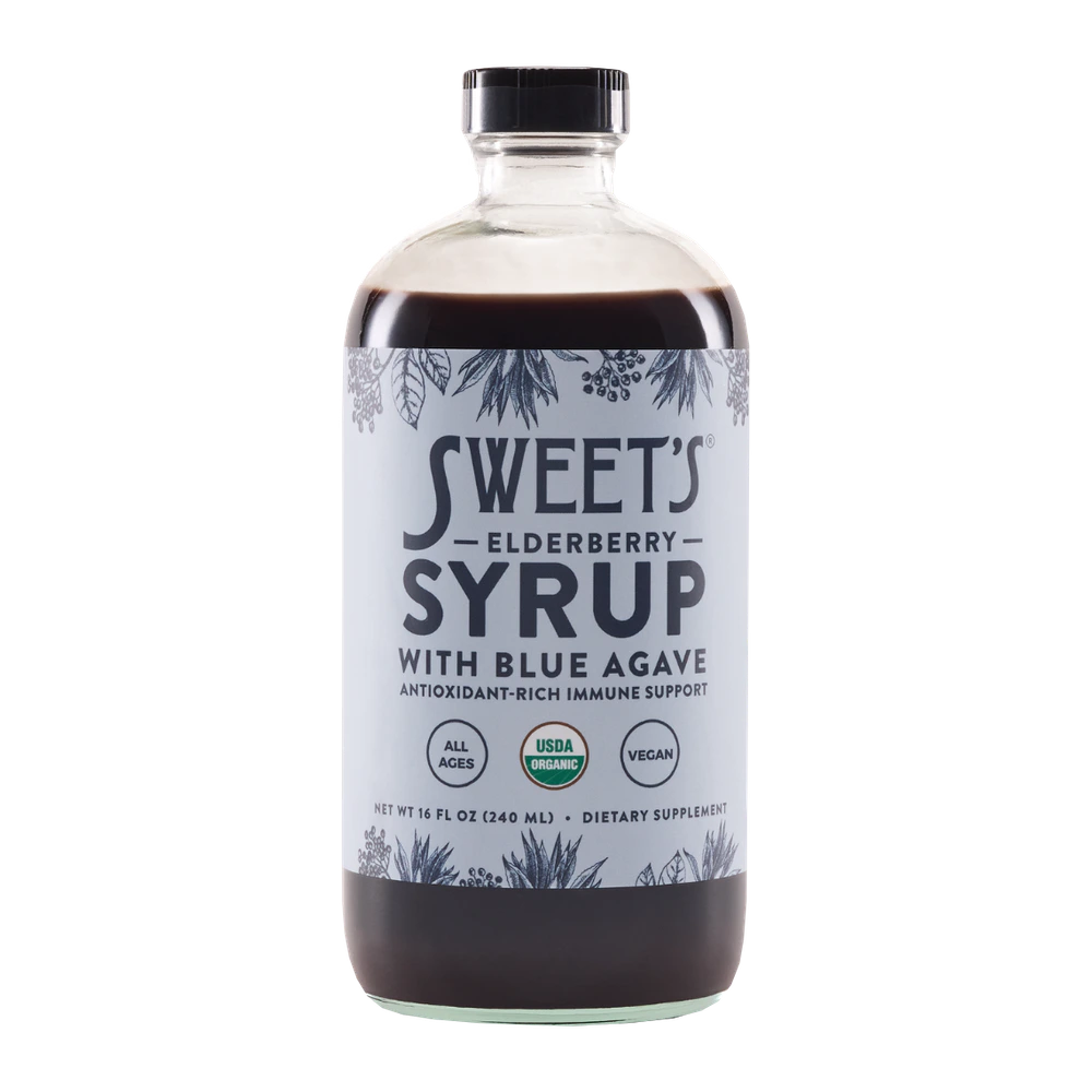 Sweets Elderberry - Syrup with Blue Agave - 16 oz