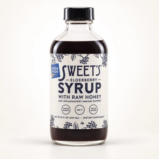 Sweets Elderberry - Syrup with Honey - 16 oz