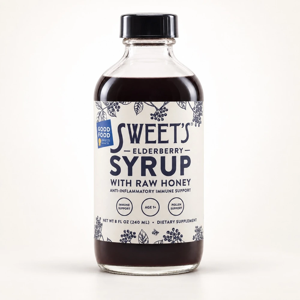 Sweets Elderberry - Syrup with Honey - 16 oz